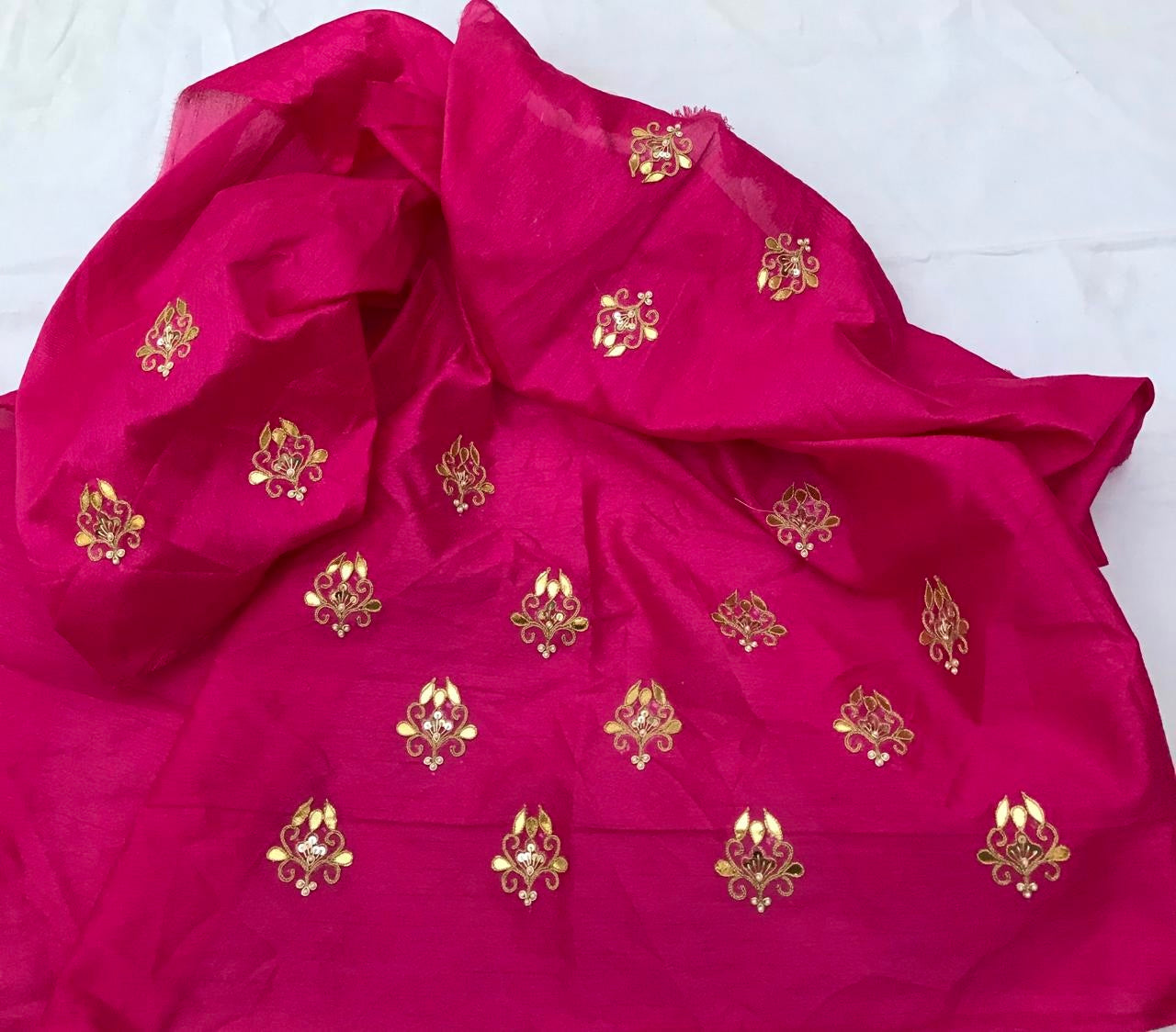 Pink Gottapatti blouse