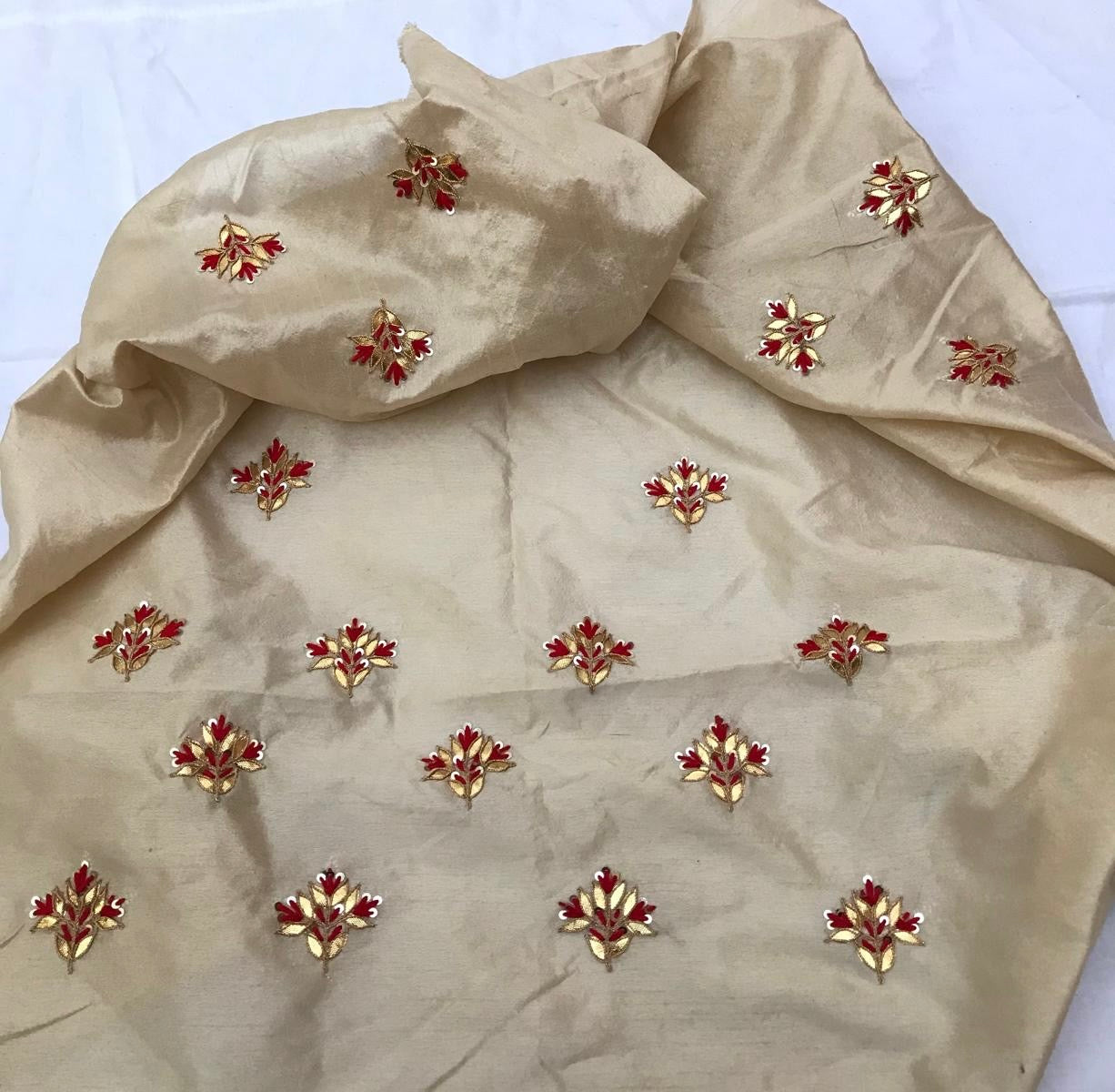 Golden beige Gottapatti blouse
