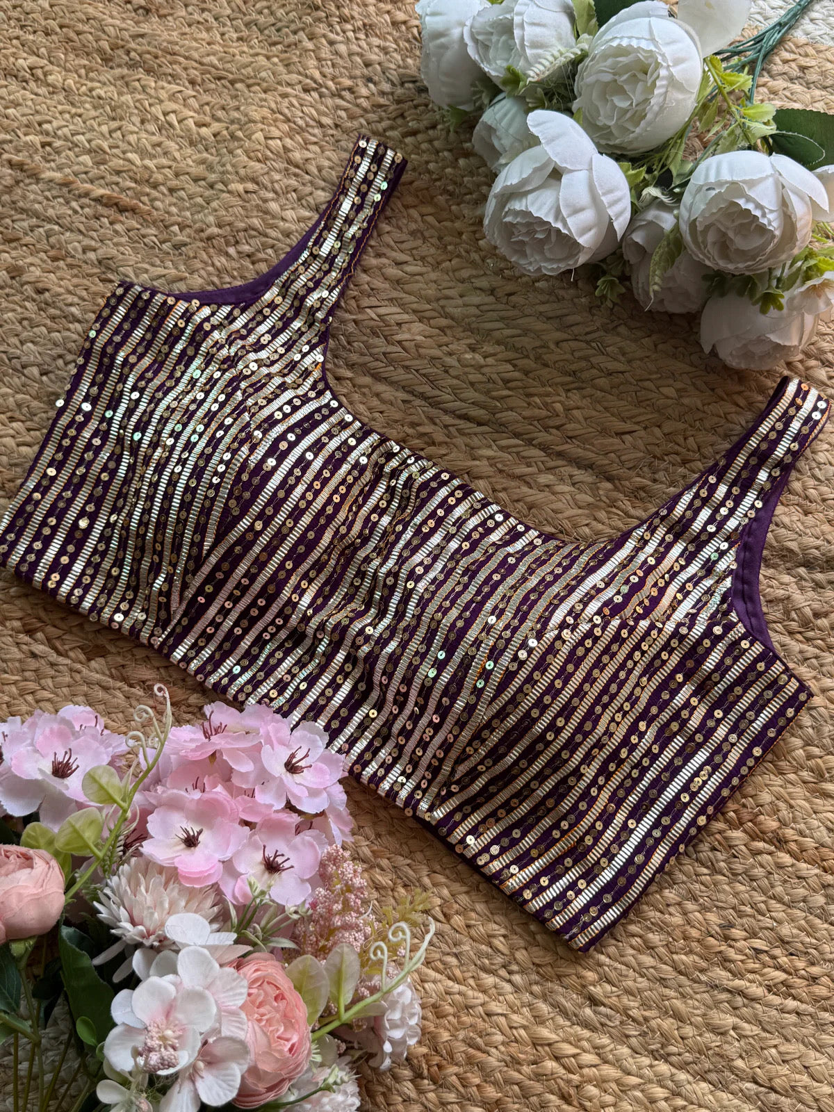 Purple gotta sitara blouse