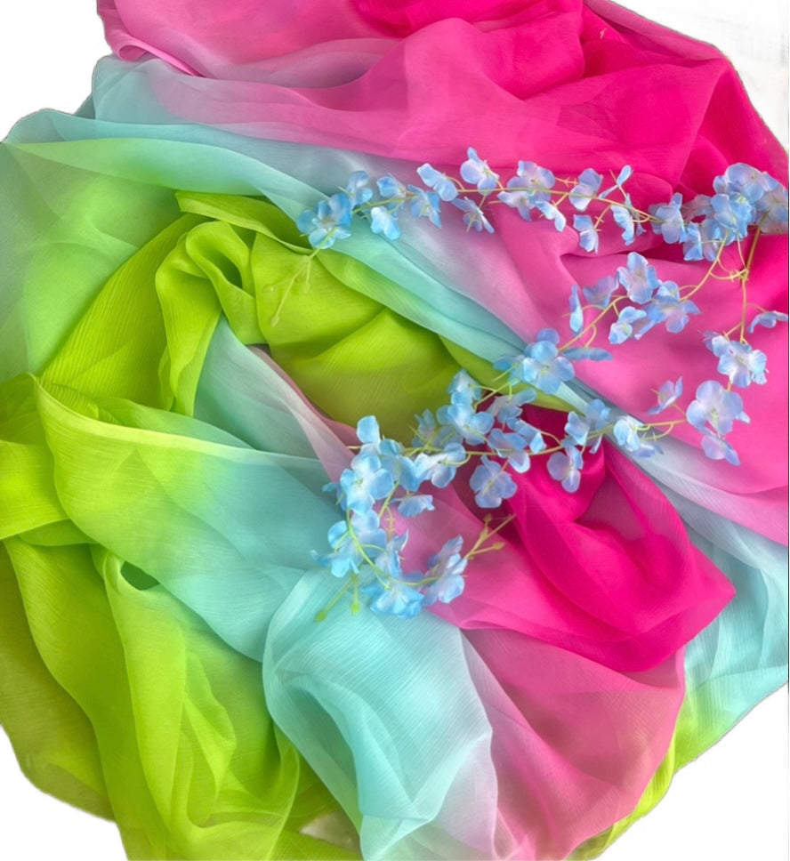 Plain/Shaded sarees Miraya Chiffon Sarees