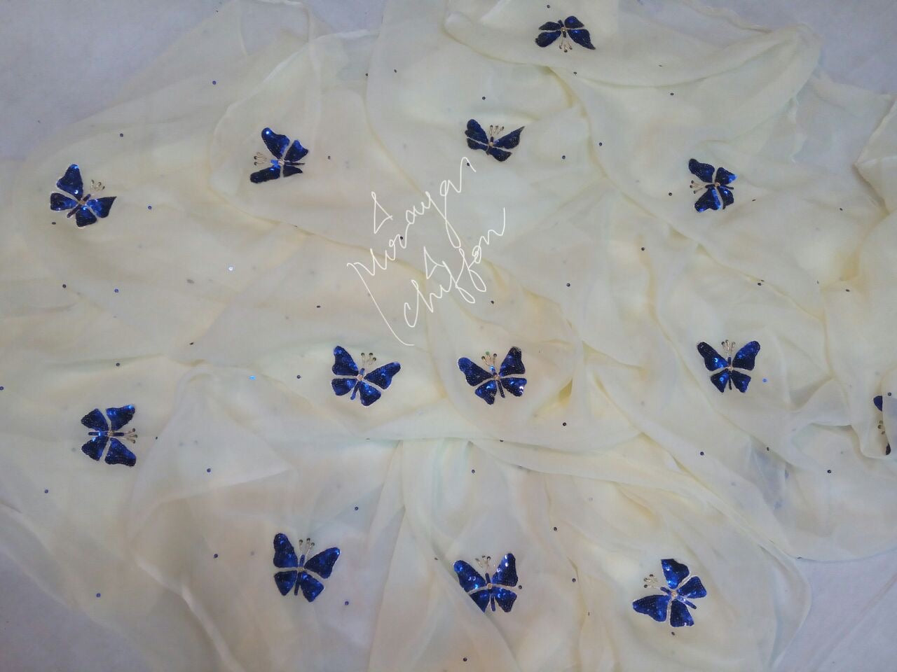 Blue Butterfly Miraya Sarees