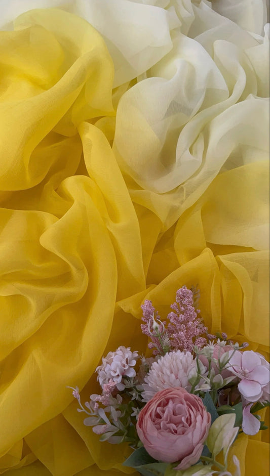 Ombre yellow shaded