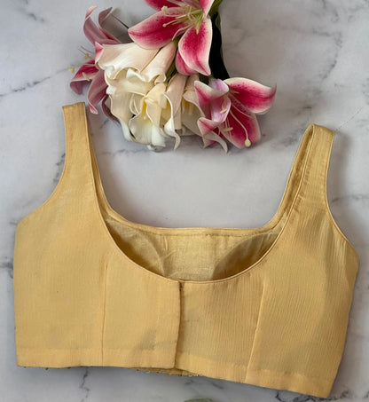 Golden Beige gotta sitara blouse