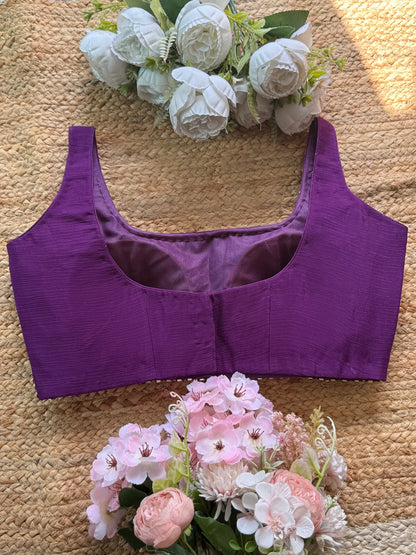 Purple gotta sitara blouse