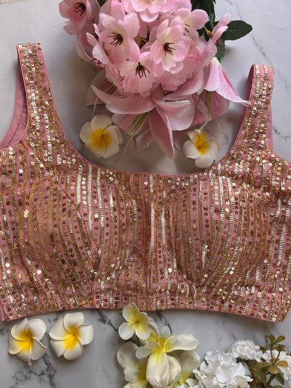 Pink gotta sitara blouse