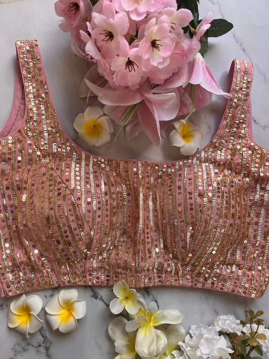 Pink gotta sitara blouse