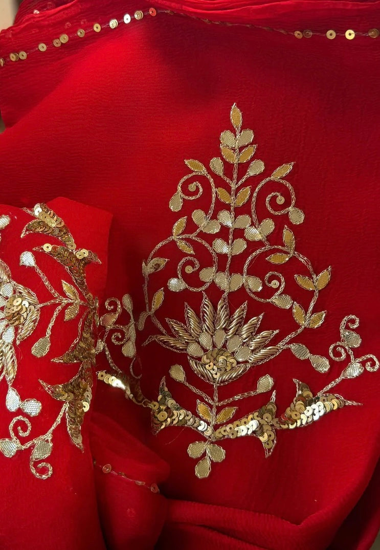 Raanjha chiffon saree