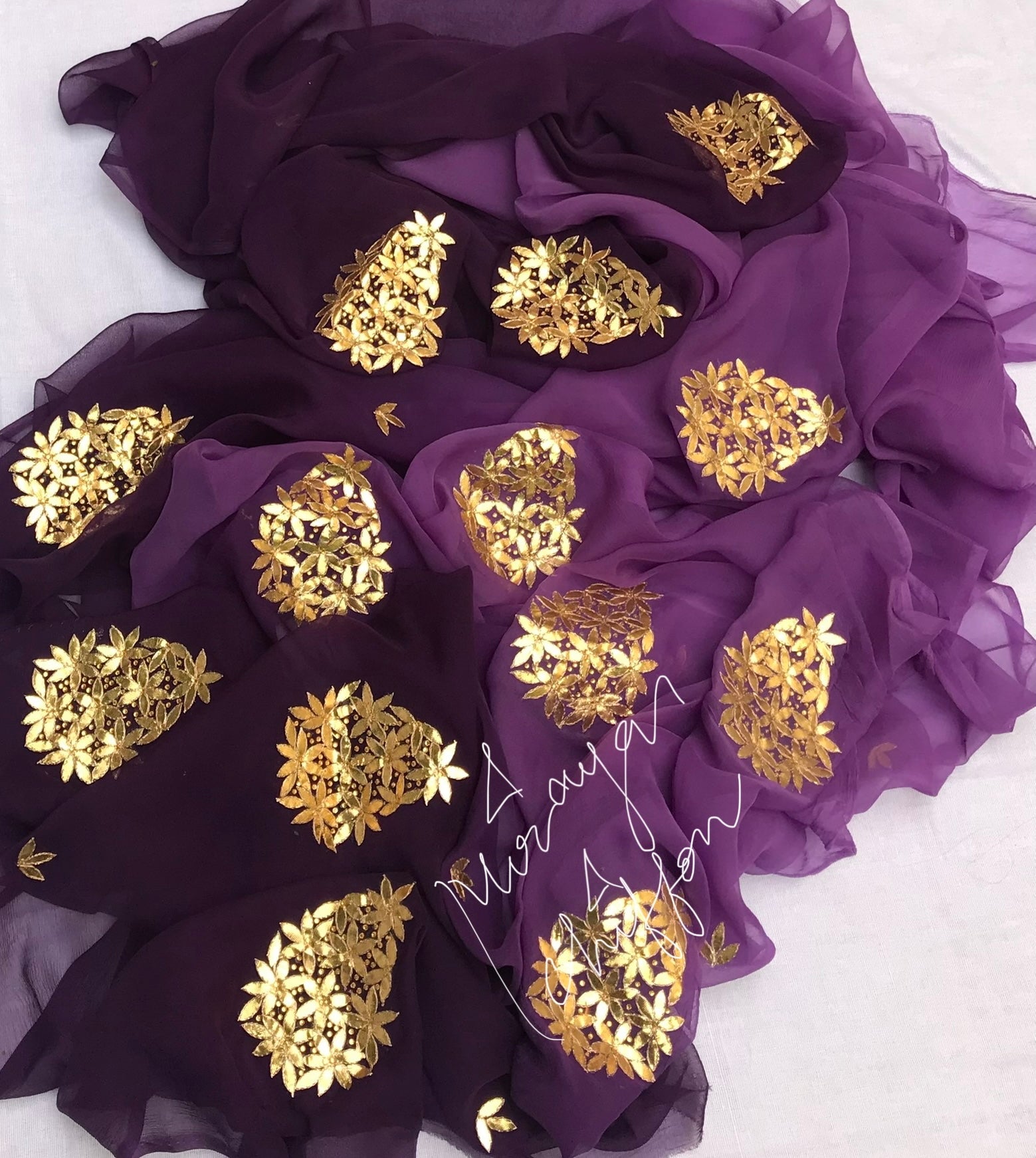 Purple shaded Gottapati Miraya Sarees