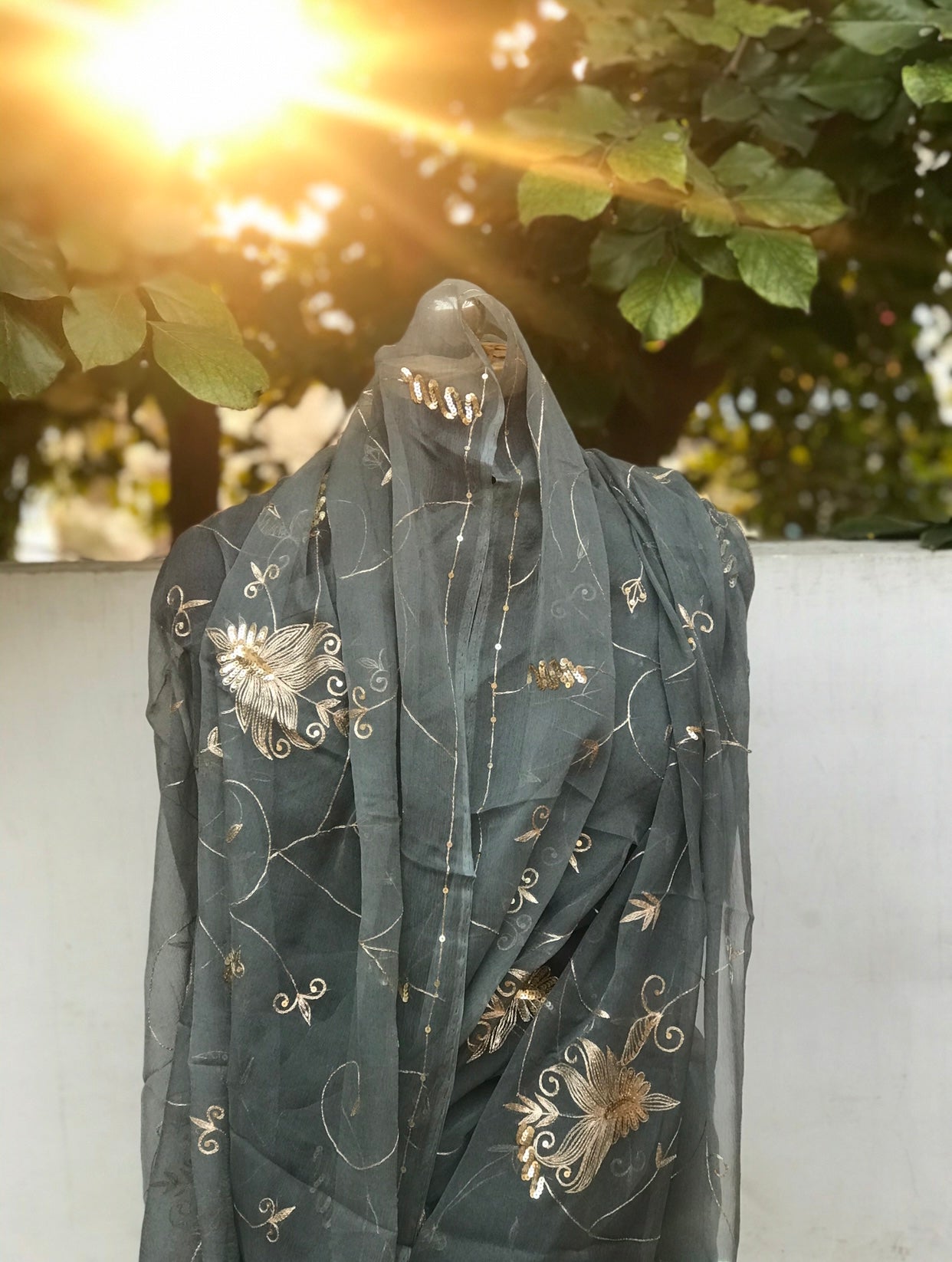 Grey Aari Jaal Miraya Sarees