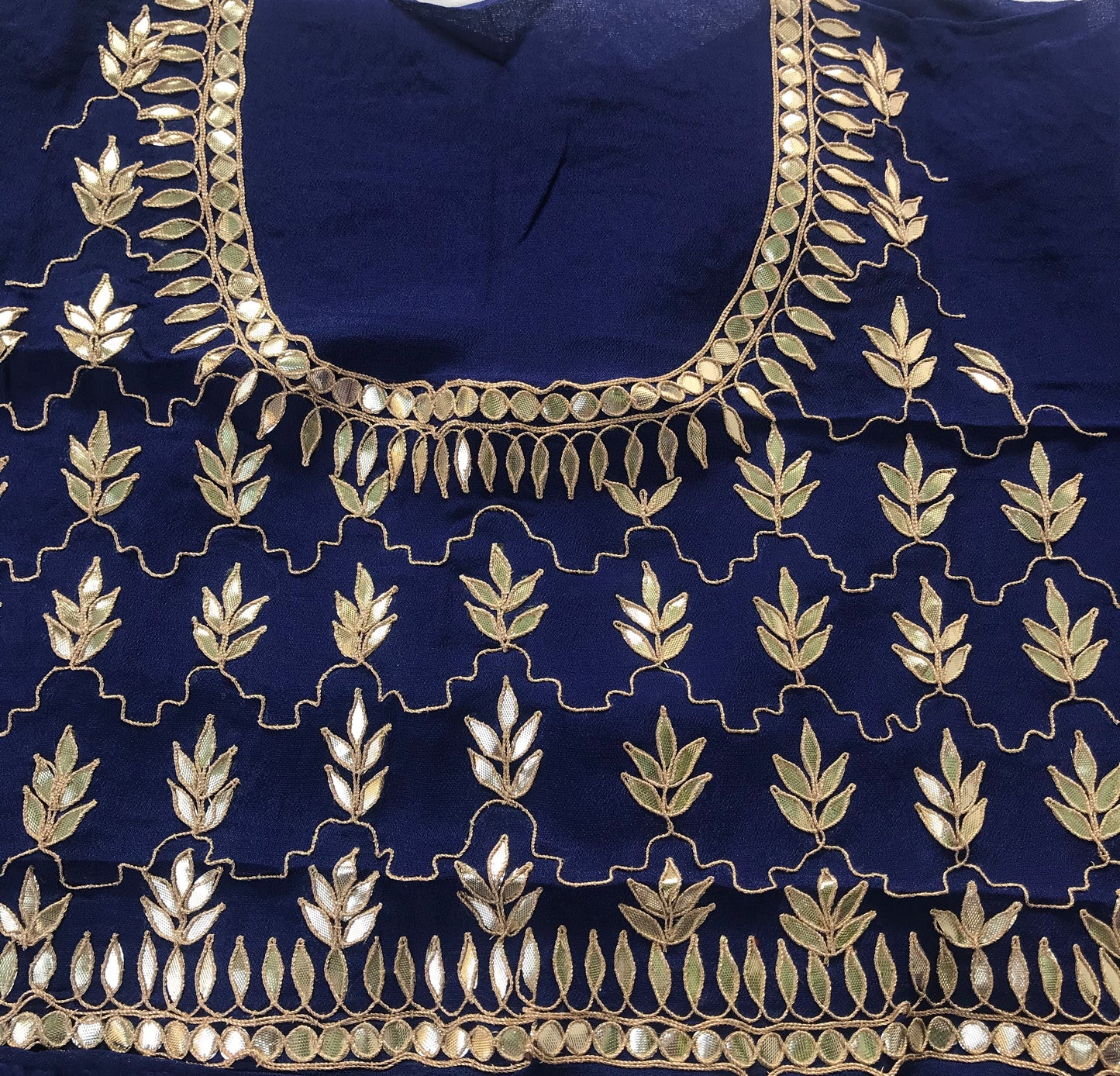 Blue Gottapati Border Miraya Chiffon Sarees