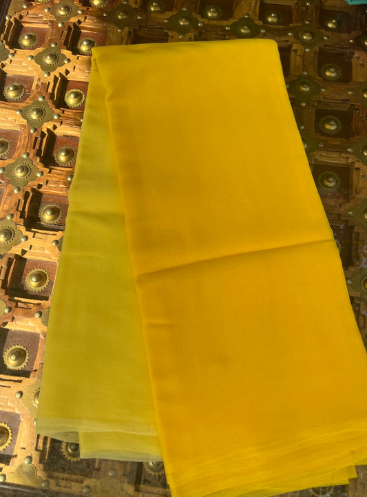 Ombre Yellow Shaded Miraya Chiffon Sarees