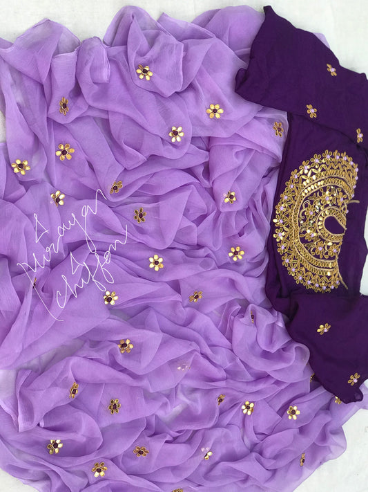 Purple Gottapati Miraya Sarees