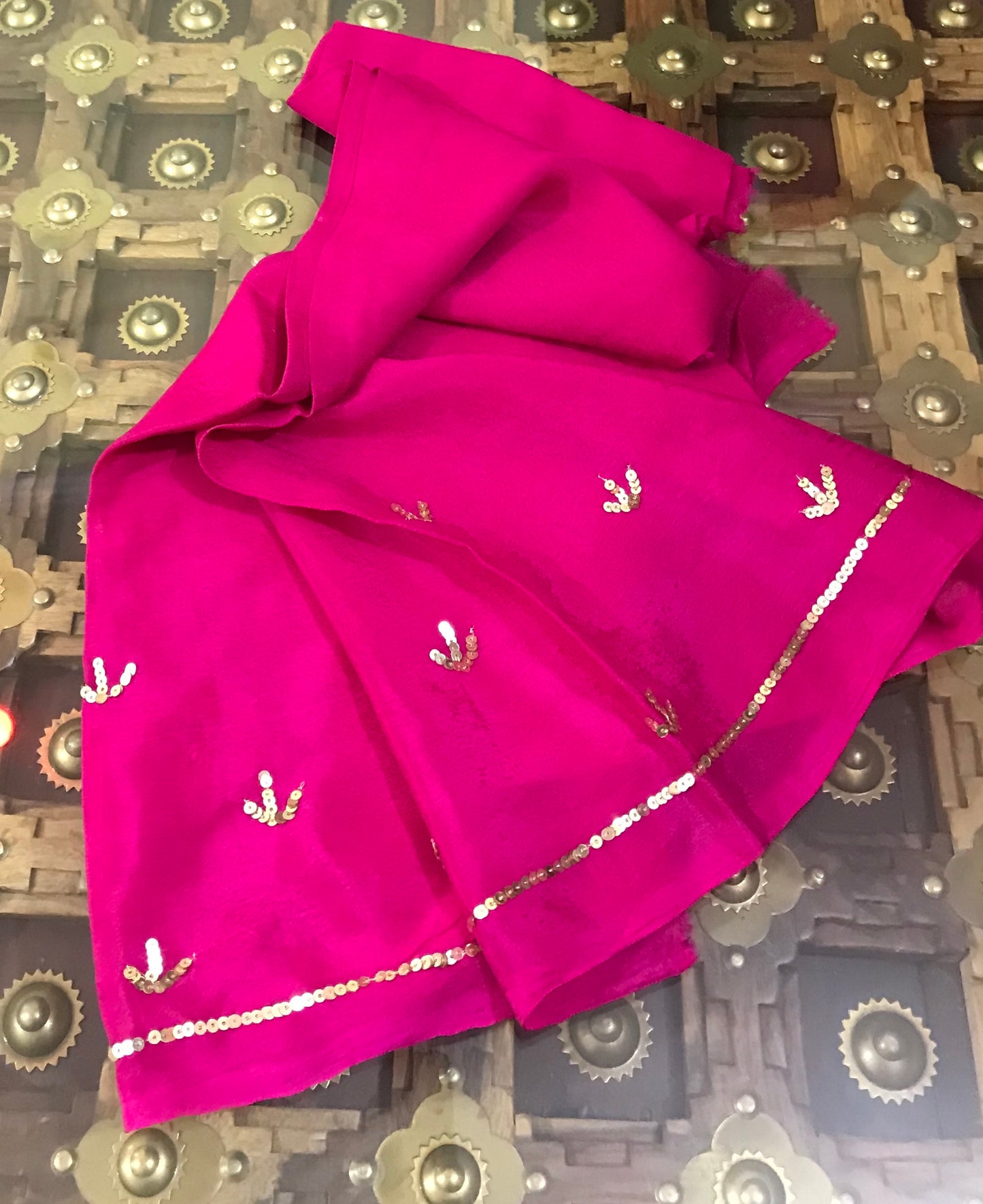 Red Rani Shaded Bird Jaal Miraya Sarees