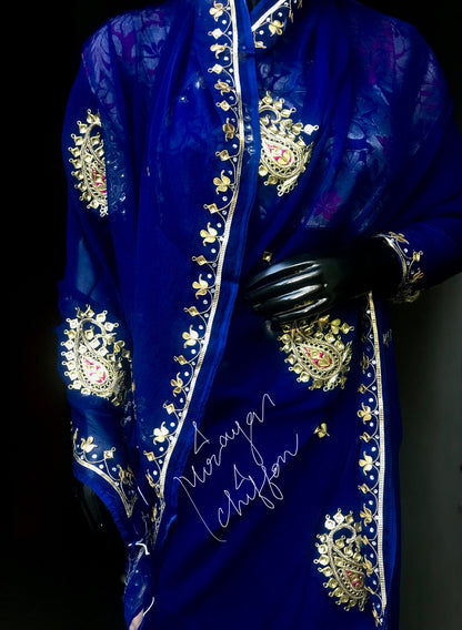 Blue Danka Kerry Miraya Sarees