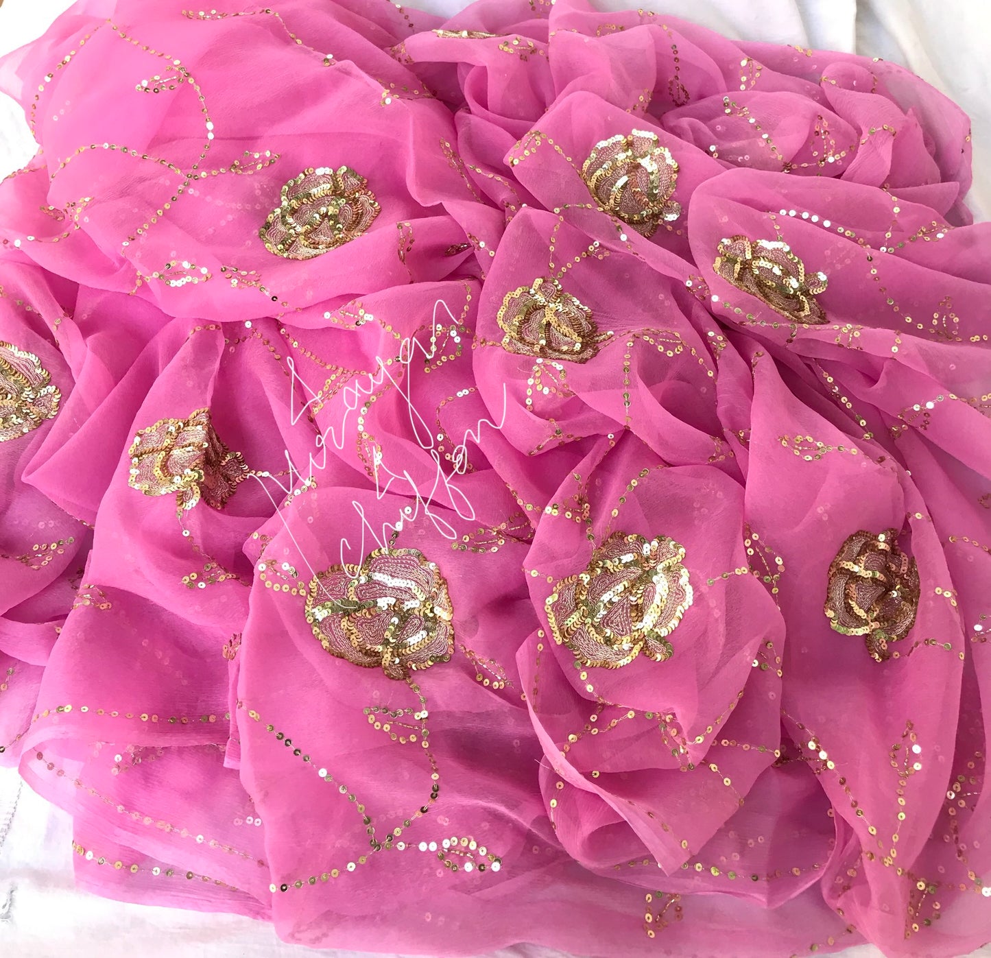 Pink Sequence Jaal Miraya Sarees