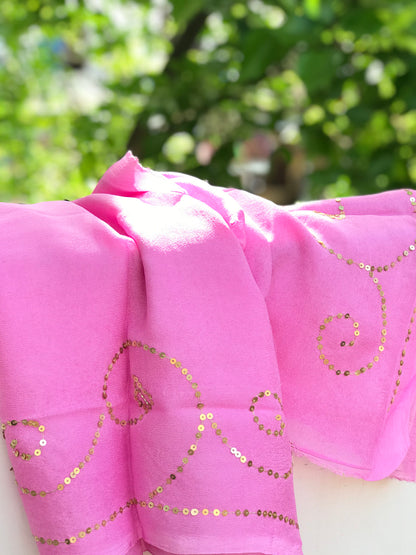 Pink Sequence Jaal Miraya Sarees