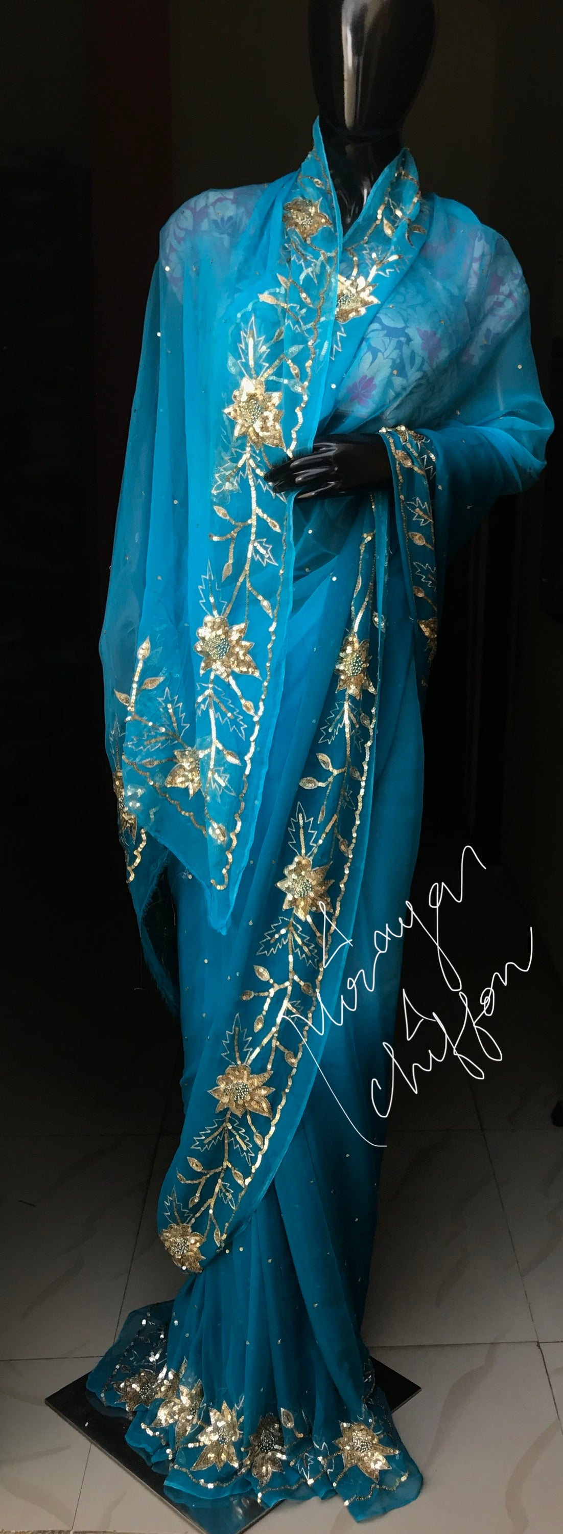 chiffon sarees