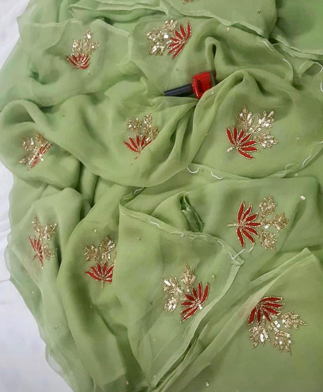 Sequins thread motifs