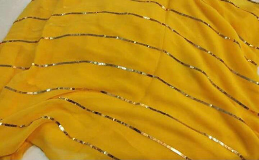 Yellow sequins stripes