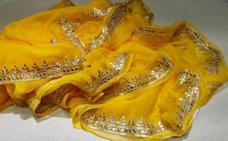 Yellow Gottapatti border