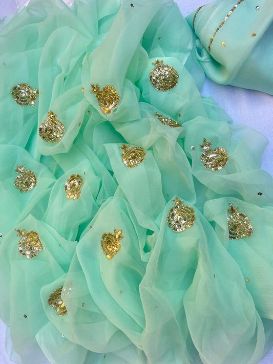 Cutdana sequins motif